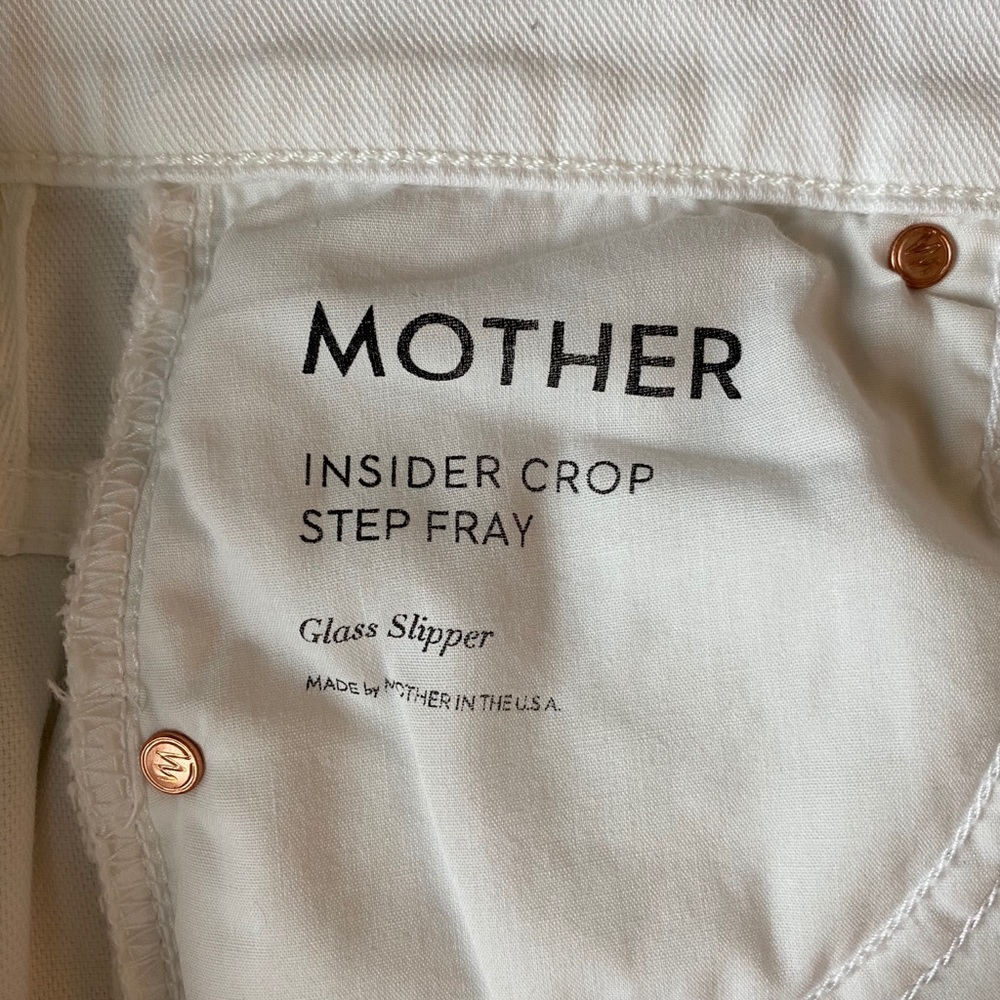 MOTHER Denim Insider Crop Step Fray
